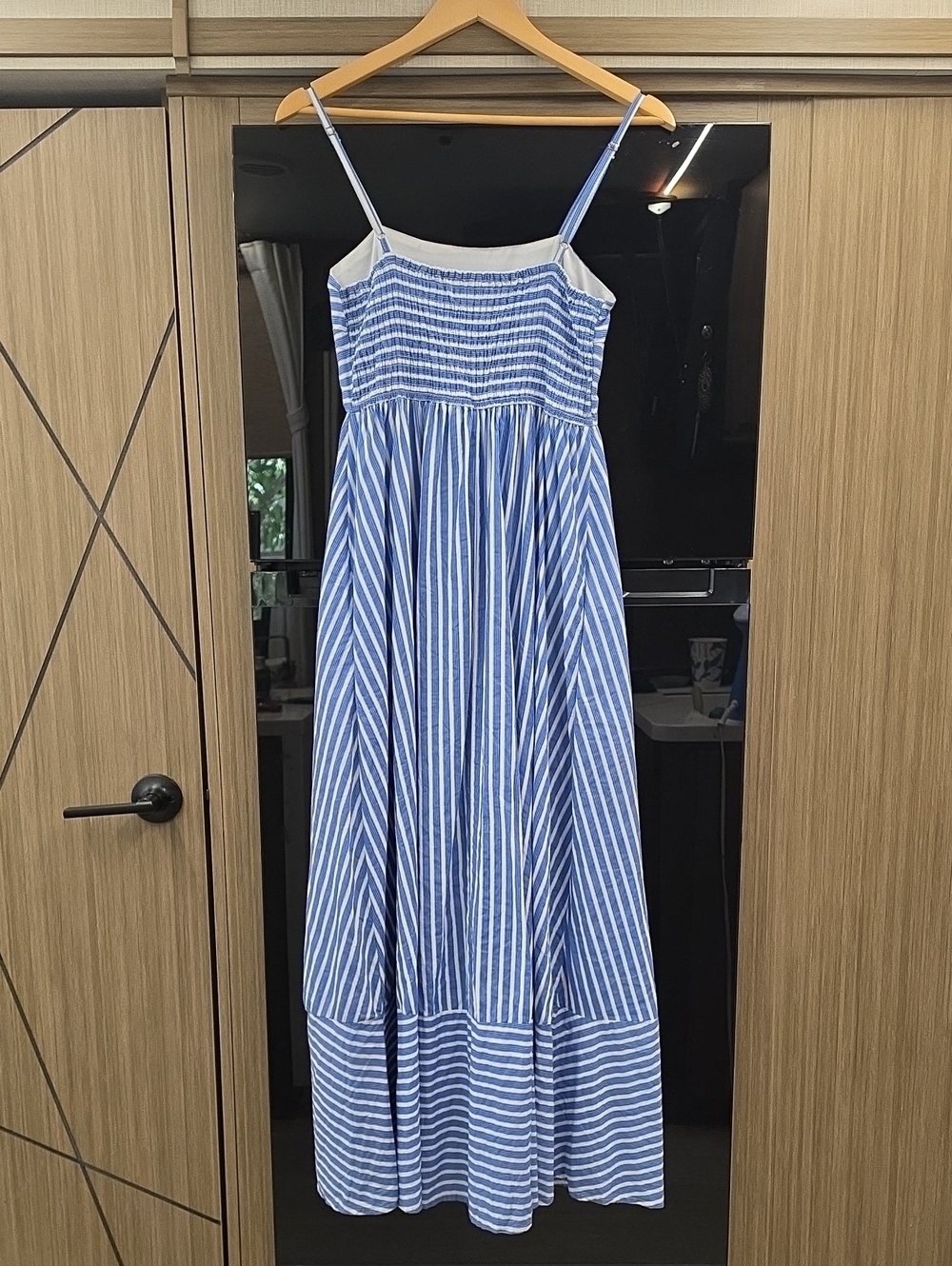💙100% COTTON MAXI/MIDI DRESS WHITE/BLUE STRIPED, DRESS, BY JAPANA - Picture 14 of 16